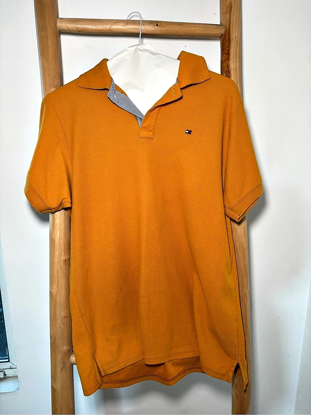 Tommy Hilfiger Classic Fit Short Sleeve Polo Shirt Orange XL